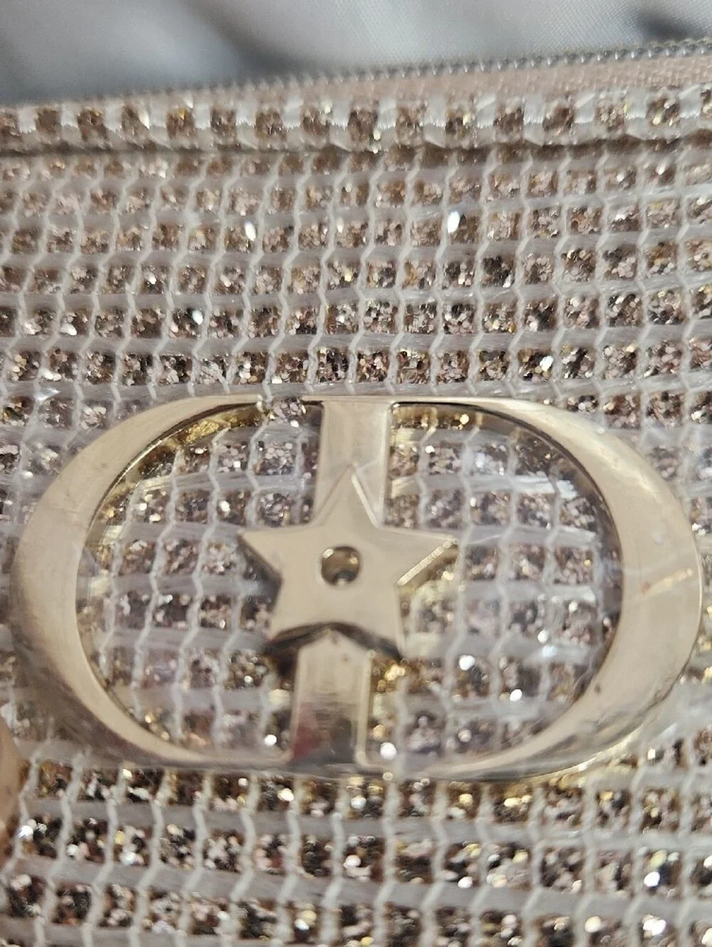 Dior Metallic Champagne Mini Vanity Case
